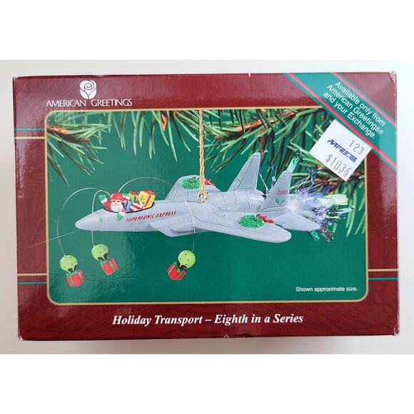 American Greetings Operation Santa Ornament Holiday Transport Military Jet 2003 - Picture 1 of 9